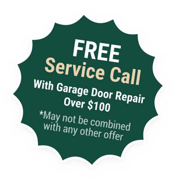FREE Service Call With Garage Door Repair over $100
