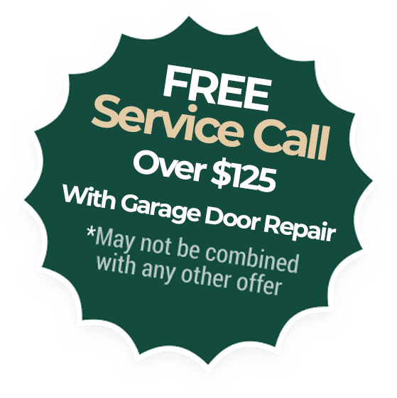 FREE Service Call With Garage Door Repair over $125